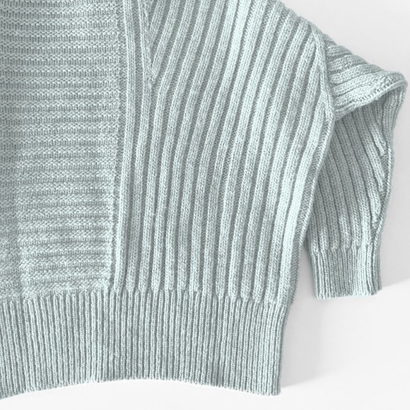 NWT Paul Smith Gray Blue Crewneck Chunky Sweater - Picture 12 of 12